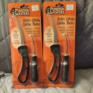 Masters Collection Carving Tools with Orange and Black. Set Of 2.